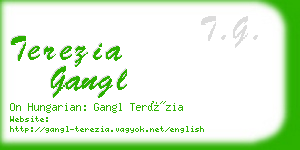 terezia gangl business card